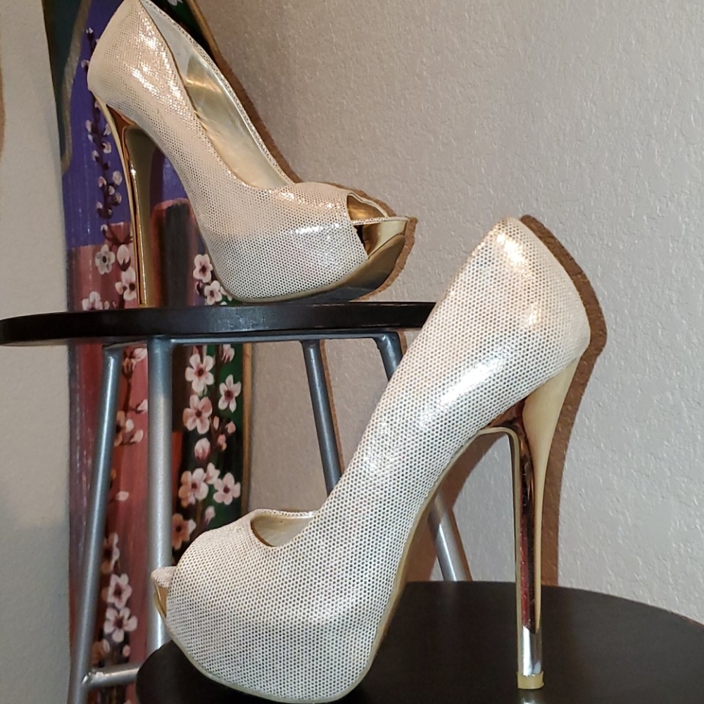 Beautiful platform high heels
